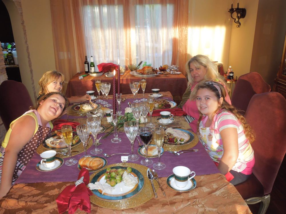 The girls at the table, 2012